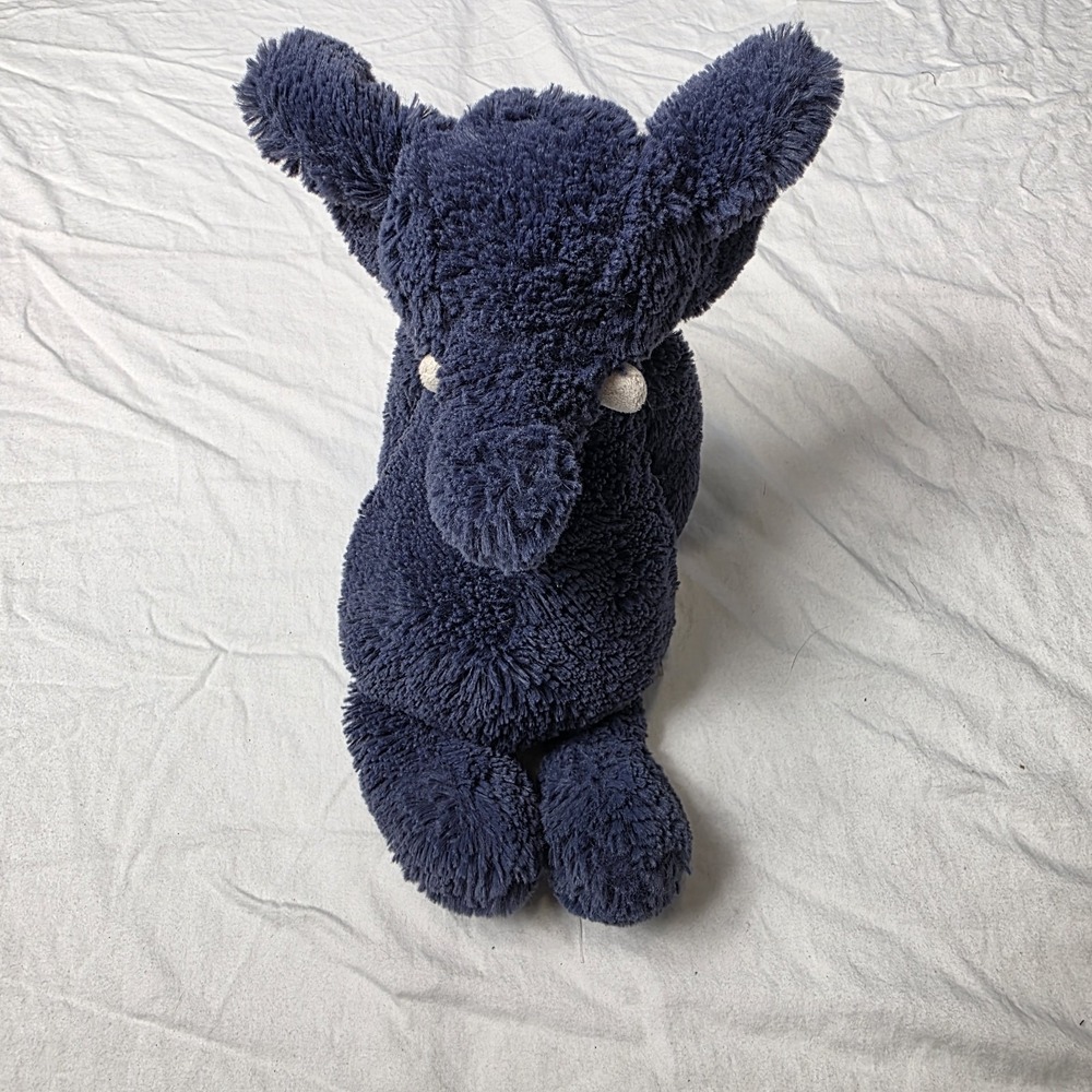 Jellycat Navy Blue Elephant Stuffed Animal plush bashful